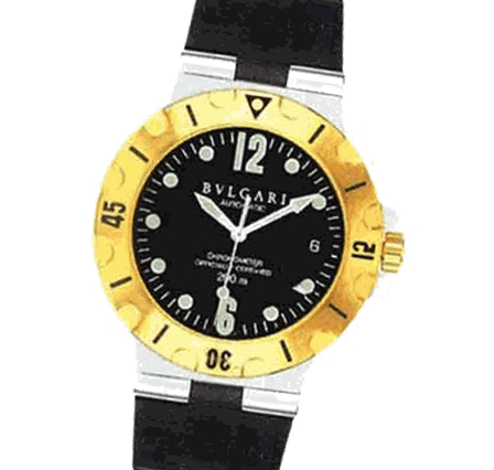 Pre Owned Bvlgari Diagono Professional SD38SGVDAUTO Watch