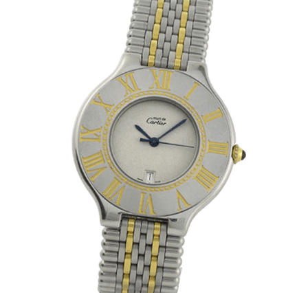 Pre Owned Cartier Must 21 Two-Tone Bullet Watch